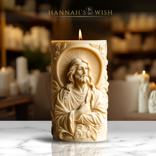 Sacred Light – Christ’s Comfort Pillar Candle