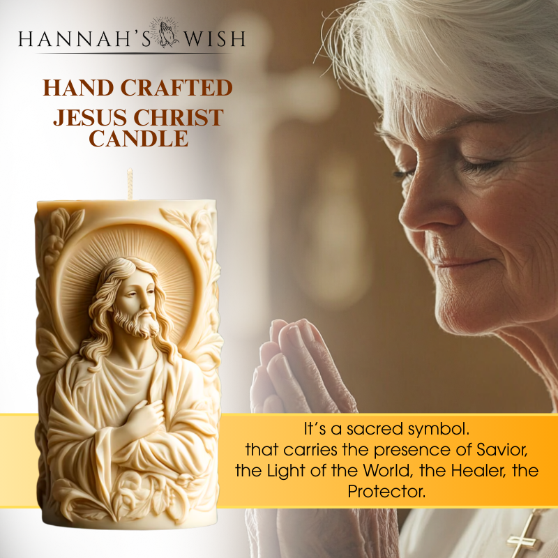 Sacred Light – Christ’s Comfort Pillar Candle