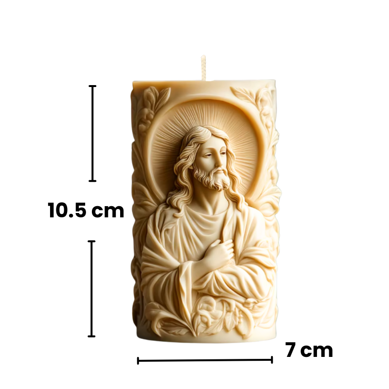 Sacred Light – Christ’s Comfort Pillar Candle