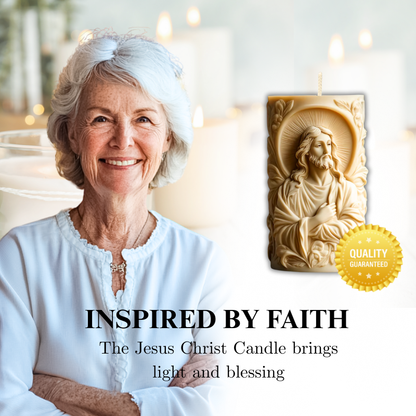 Sacred Light – Christ’s Comfort Pillar Candle