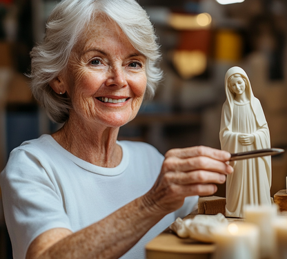 Sacred Light – Christ’s Comfort Pillar Candle